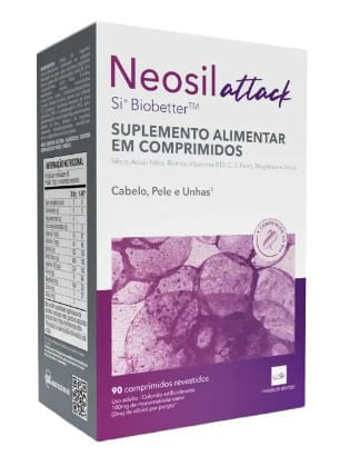 Suplemento Alimentar USK RX Neosil Attack 100mg 90 Comprimidos