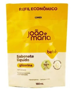 Sabonete líquido infantil joão e maria bebê glicerina 180ml