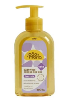 Sabonete líquido infantil joão e maria bebê lavanda 180ml
