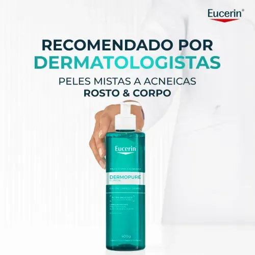 Gel de Limpeza Facial Gentil Eucerin DermoPure 400g