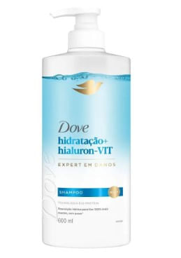 Shampoo Dove Hidratação + Hialuron-Vit Pump 600ml