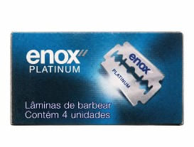 Lâmina de Barbear Enox Platinum com 4 Unidades