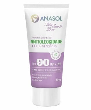 Anasol Protetor Solar Facial TSD Antioleosidade Sensitive FPS 90 - 40?g