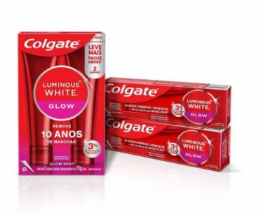 Creme Dental Colgate Luminous White Glow 70g C/2 unidades