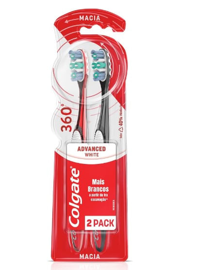 Escova Dental Colgate Luminous White C/2 unidades