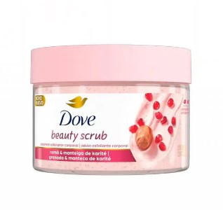 Sabonete Esfoliante Dove Beauty Scrub Roma e Manteiga de Karite Pote 280g