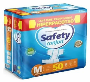 Fralda Safety Confort M com 50 Unidades