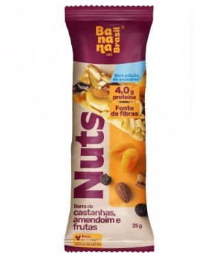 Barra de Castanhas Nuts Frutas 25g