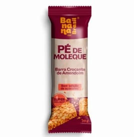 Barra de Cereais Banana Brasil Pé de Moleque Amendoim 25g