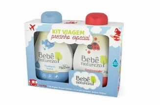 Kit Viagem Bebê Natureza Suave Shampoo 120ml + Condicionador 100ml