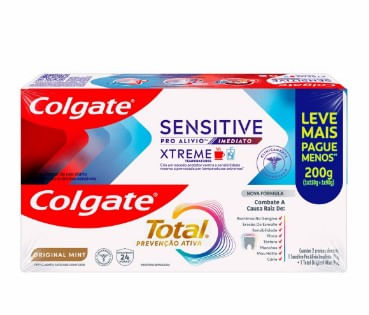 Kit Creme Dental Xtreme Sensitive Pro-Alívio Imediato 110 g + Original Mint Prevenção Ativa - 90g