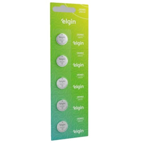 Pilha Bateria Botão CR2450 3V Lithium com 5 Unidades