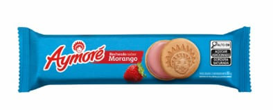 Bolacha Recheada Aymoré Morango 86g