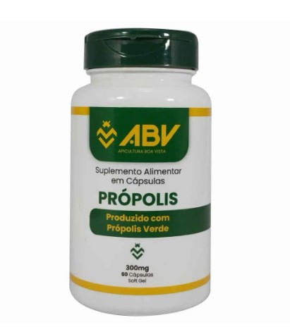 Própolis Verde 300mg ABV 60 Cápsulas