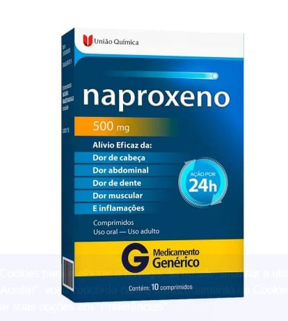 Naproxeno 500mg com 10 Comprimidos - União Quimica