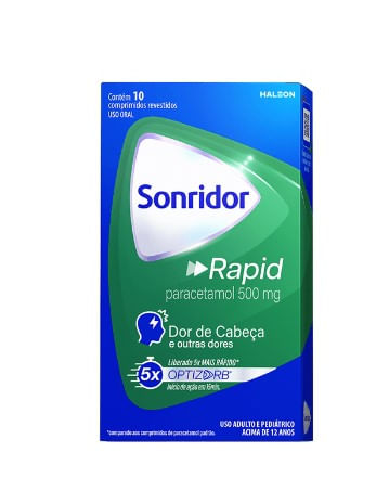 Sonridor Rapid 500 mg com 10 Comprimidos - GSK
