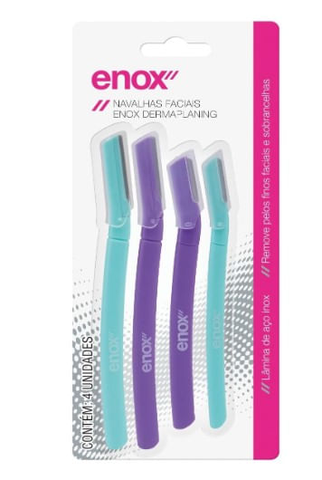 Navalha Facial Enox Dermaplaning c/ 4 Unidades