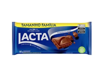 Barra de Chocolate Lacta ao Leite - 145g