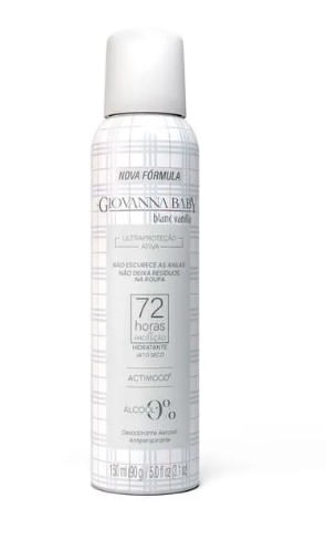 Desodorante Aerosol Giovanna Baby Vanilla 72h - 150ml