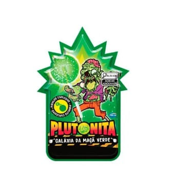 Pirulito Plut Explosivo Maçã Verde 11g