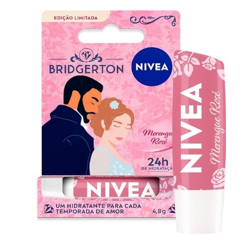 Hidratante Labial Nivea Bridgerton Merengue Rosé - 4,8g