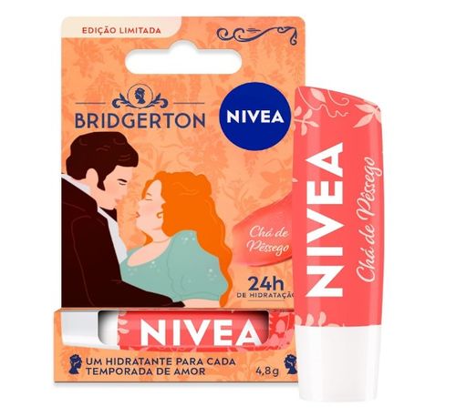 Hidratante Labial Nivea Bridgerton Pêssego - 4,8g