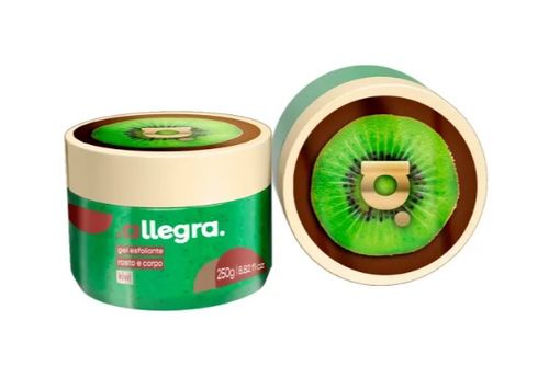 Gel Esfoliant Allegra Corpo e Rosto Kiwi - 250g