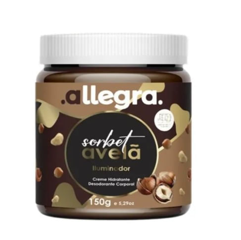 Creme Corporal Allegra Sorbet Avelã - 150g