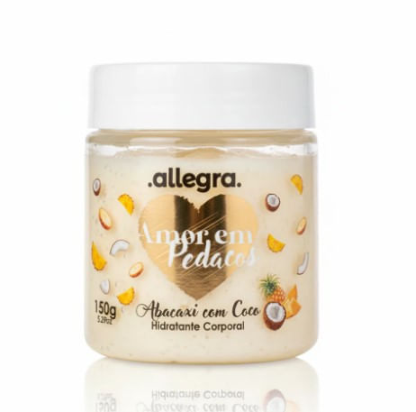 Creme Corporal Allegra Sorbet Abacaxi e Coco - 150g
