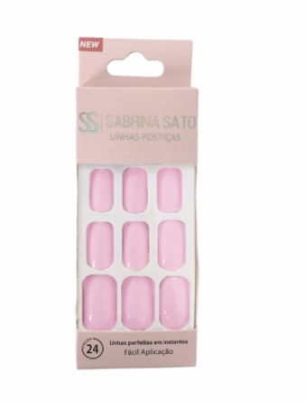 Unhas Postiças Autocolantes 24 Peças Média SP1043