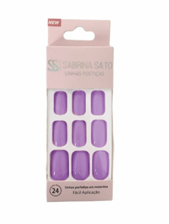 Unhas Postiças Autocolantes 24 Peças Média SP1045