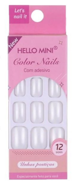 Unhas Postiças Adesivas com 12 Unidades OY141014