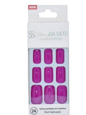 Unhas Postiças Autocolantes 24 Peças Média SP1044
