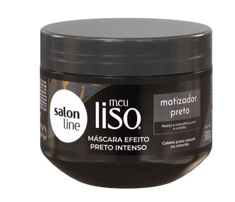 Máscara Capilar Salon Line Meu Liso Matiza Preto - 300g