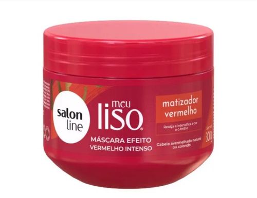 Máscara Capiar Salon Line Meu Liso Matiza Vermelho - 300g