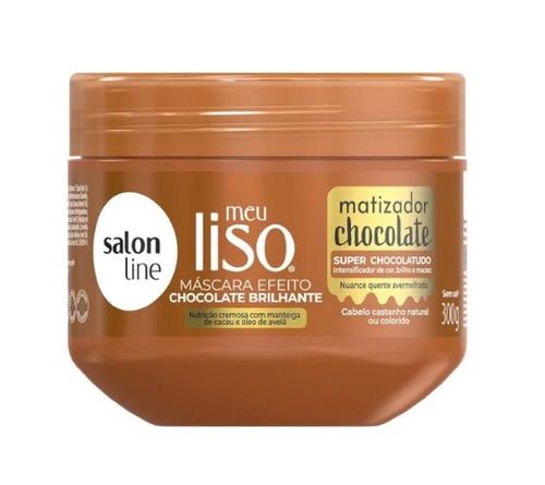 Máscara Capilar Salon Line Meu Liso Matizador Chocolate - 300g