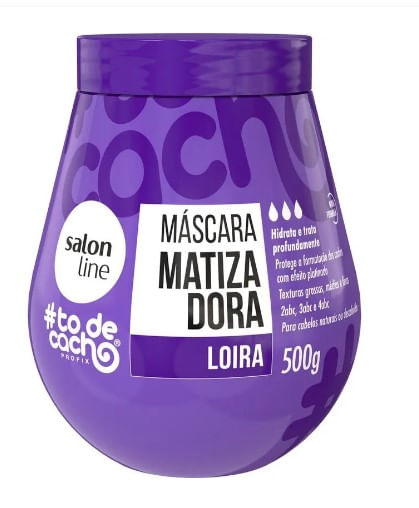 Máscara Capilar Salon Line To de Cachos Matiza Roxo - 300g