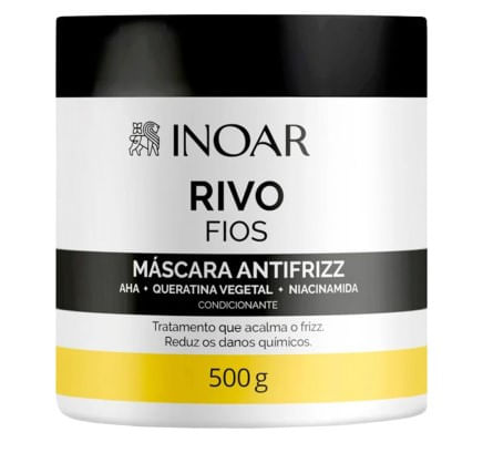 Máscara Capilar Inoar Rivo Fios Antifrizz - 500g