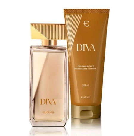 Kit Eudora Diva Suprema Deo Colônia 100ml + Loção Diva 200ml