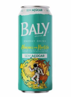 Energético Baly s/ Açúcar Abacaxi e Hortelã - 473ml