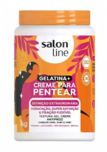 Creme de Pentear Salon Line Gelatina + Definição Extraordinária - 1kg