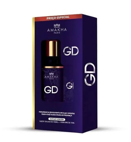 Kit Amakha Paris GD Body Splash 100ml + Perfume 15ml