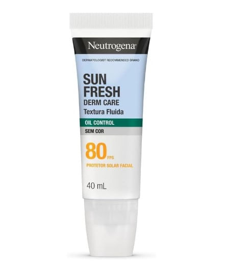 Protetor Neutrogena Sun Fresh FPS80  s/Cor - 40ml