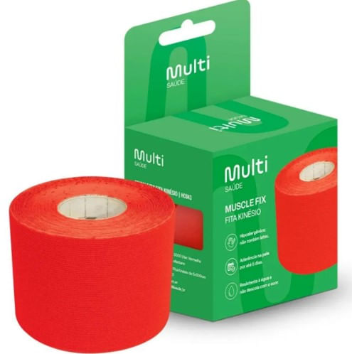 Fita Kinesio Vermelha Rolo 5cmx5cm