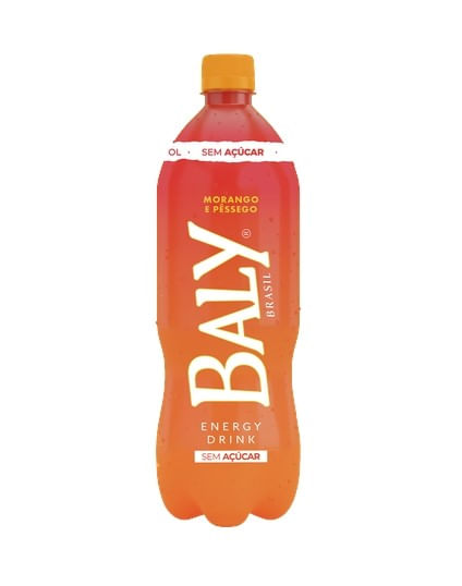 Energético Baly Morango e Pessêgo s/ Açúcar - 1L