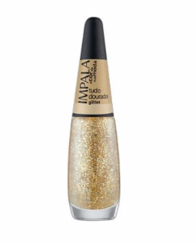 Esmalte Impala Glitte Tudo Dourado