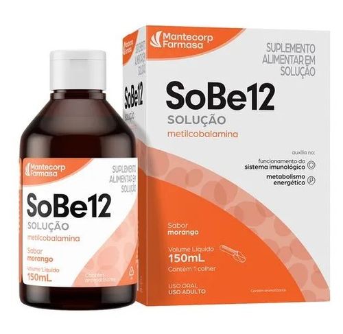 SoBe12 Sabor Morango Suplemento Alimentar Mantecorp 150ml