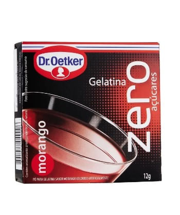 Gelatina Zero Morango - 12g