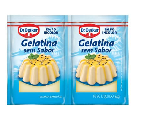 Gelatina Pó Incolor s/ Sabor