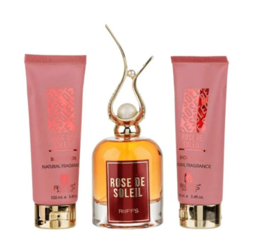 Kit Rose de Soleil Perfume 100ml + Shower Gel 100ml + Body Lotion 100ml
